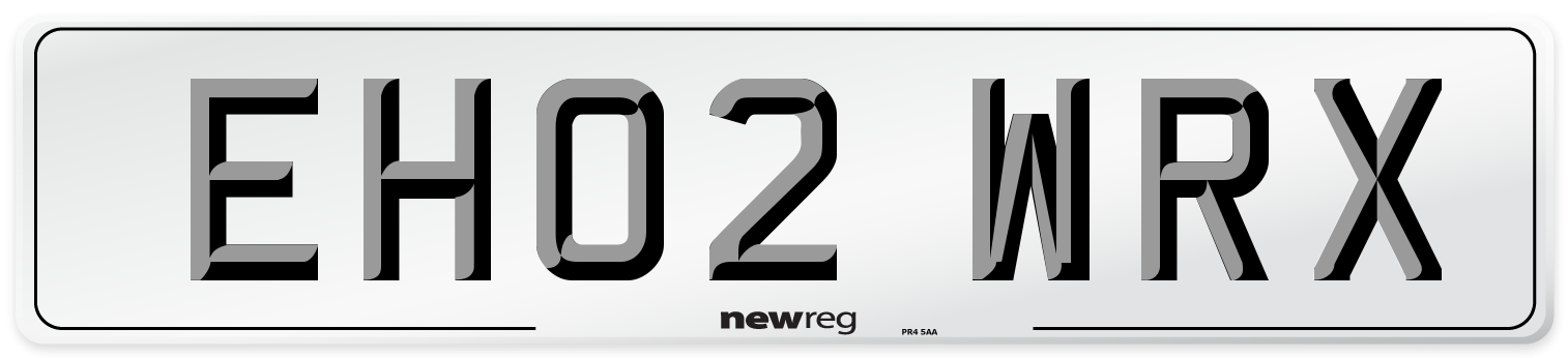 EH02 WRX Number Plate from New Reg